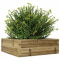 vidaXL Záhradný kvetináč 70x70x23 cm impregnovaná borovica
