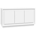 vidaXL Komoda biela 102x35x55 cm spracované drevo