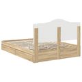 vidaXL Úložná posteľ Sonoma dub 150 x 200 cm Kompozitné drevo