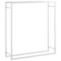 vidaXL Stojan na krbové drevo 110x28x116 cm nehrdzavejúca oceľ