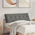 vidaXL Poduška na chrbát Tmavosivá 140 x 50 cm Mikrovlákno