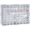 vidaXL Organizér so 64 zásuvkami 52x16x37,5 cm