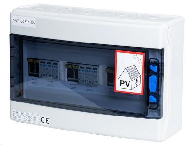 Rozvádzač AZT DC3, T1+T2 IKA (1000V DC / 32A) pre 3 stringy IP65 certifikovaný