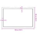 vidaXL Stolová doska tmavohnedá 100x60x(2-6)cm ošetrený masív hrany