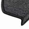vidaXL Schodové rohože 30 ks 65x24x4 cm antracitové polkruhové veľké