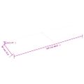 vidaXL Stolová doska 220x60x(2-6) cm neošetrený dubový masív