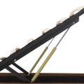 vidaXL Hydraulický posteľný rám+úložný priestor, LED, látka 90x200 cm