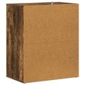 vidaXL Botník dymový dub 60x35x70 cm spracované drevo