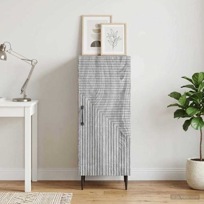 vidaXL Servírovacia skriňa Sivá sonoma 33 x 34,5 x 89,5 cm