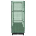 vidaXL Vyvýšený záhon s krytom na skleník, ratanový vzhľad 120x40x123 cm