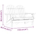 vidaXL 2-miestna záhradná stolička Adirondack jedľový masív