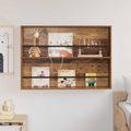 vidaXL Regál na časopisy Staré drevo 100 x 12 x 70 cm Kompozitné drevo