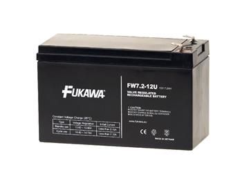akumulátor FUKAWA FW 7,2-12 F1U (12V; 7,2Ah; faston F1-4,7mm; životnosť 5 rokov)