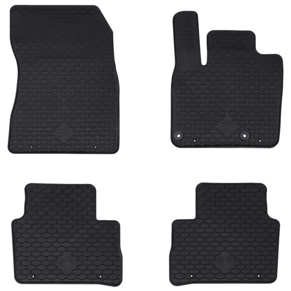 vidaXL Autokoberec 4 pcs Čierna vhodné pre Nissan QASHQAI 2021- Guma