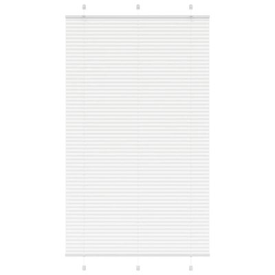 vidaXL plisovaná roleta biela 115x200 cm Šírka látky 114,4 cm