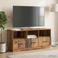 vidaXL TV skrinka Staré drevo 102 x 34,5 x 47 cm Kompozitné drevo