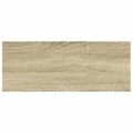 vidaXL Plávajúce nástenné police 2ks dubové a biele 60x23,5x3,8 cm MDF