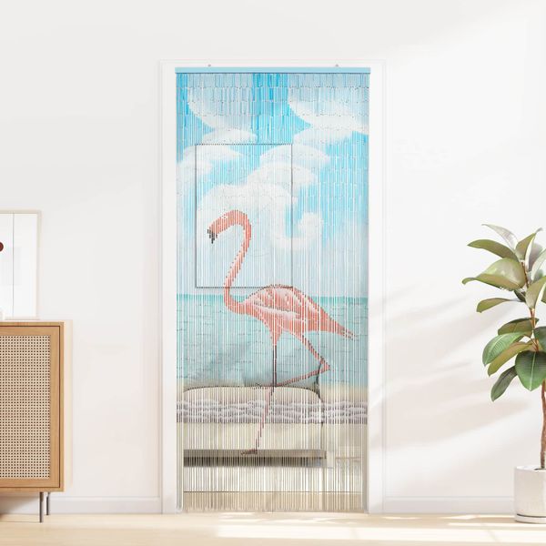vidaXL Dverová záclona proti hmyzu rôzne farby 200 x 90 cm Bambus