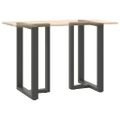 vidaXL Nohy barového stola v tvare T, 2 ks, antracitové, 60x35x(90-91) cm, oceľ