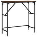 vidaXL Konzolový stolík hnedý dub 75x32x75 cm kompozitné drevo