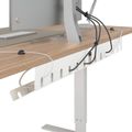 vidaXL Úložný box na káble pod stôl 2 ks Biela 44 x 11,5 x 13,5 cm