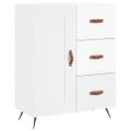 vidaXL Komoda lesklá biela 69,5x34x90 cm spracované drevo