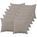 vidaXL Poťah na podložku 12 pcs HEERLEN Svetlosivá 40 x 40 cm Bouclé