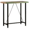 vidaXL Barový stôl 110x55x107 cm masívne recyklované drevo a železo