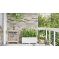 vidaXL Záhradný kvetináč 2 ks Biela 80 x 40 x 37,5 cm PP