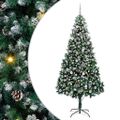 vidaXL Umelý vianočný stromček Zelená 240 cm PVC a Oceľ a Plast