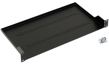 Polica s perforáciou 1U/250 mm, max.nosnosť 20 kg RAL 9005