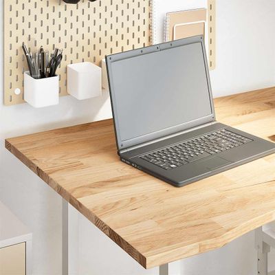 vidaXL Doska stolíka neošetrená 100x80x2,5 cm dubový masív obdĺžnikový