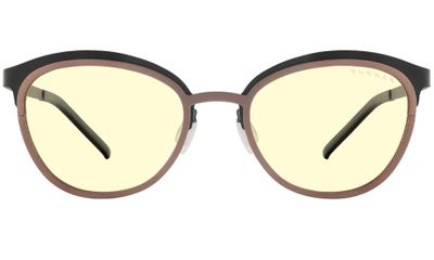 GUNNAR kancelárske/herné okuliare PALOMAR ONYX-BLUSH jantárové sklá BLF 65 GUNNAR focus