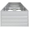vidaXL Vyvýšený záhradný záhon 320x80x45cm pozinkovaná oceľ strieborný
