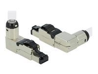 Sieťový konektor - RJ-45 (samec) uhlový - STP - CAT 6a - s bootom