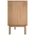 vidaXL Servírovacia skriňa OTTA Čierna 113,5 x 43 x 73 cm
