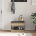 vidaXL Predsieňová lavica Sonoma dub 63 x 38 x 45 cm