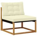 vidaXL Záhradná súprava gaučov 8 ks Prírodná a krémová