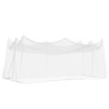 vidaXL Záhradná komárová sieť 220 mesh Biela 3 x 6 x 2,5 m Polyester