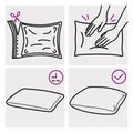 vidaXL Podložka s vankúšom HEERLEN 2 ks Čierna PV fleece
