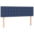 vidaXL Posteľný rám boxspring s matracom modrý 140x200 cm látka