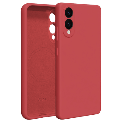 Etteri Silicone Mag case pre Samsung Galaxy S25 Edge malinová