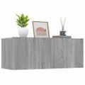 vidaXL TV stolíky 2 ks sivý dub sonoma 80x30x30 cm spracované drevo