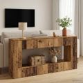vidaXL Konzolový stôl Staré drevo 155 x 29 x 74 cm Konštruované drevo