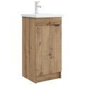 vidaXL Kúpeľňová skrinka s umývadlom Dub artisan 42 x 40 x 84,5 cm