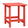 vidaXL Záhradná stolička Adirondack so stolíkom jedľový masív červená