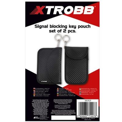 RFID blokátor na kľúče do auta, púzdro proti krádeži, súprava 2 ks XTROBB 24529 RFID blokátor na klíče do auta, pouzdro proti krádeži ,sada 2 ks XTROBB 24529