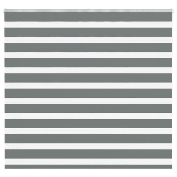 vidaXL Zebra roleta tmavošedá 165x150 cm šírka látky 160,9cm polyester