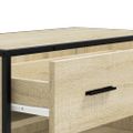 vidaXL Skrinka na topánky, sonoma 75x38x97,5cm, kompozitné drevo a kov