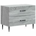 vidaXL Nočný stolík Sivá sonoma 62 x 34,5 x 47,5 cm Kompozitné drevo